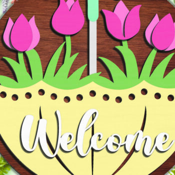 Intra απο ξύλο plywood 3mm-4mm πάχος – Υποδοχή μοτίβου λουλουδιών - Break Jhon Δίασταση  20x20 cm INTRAFABR-94976832 - Image 1