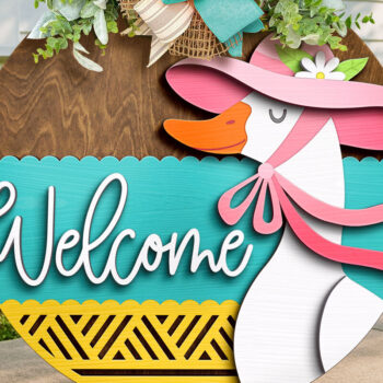 Intra απο ξύλο plywood 3mm-4mm πάχος – Welcome Goose Door Hanger, Laser Δίασταση 20x20 cm INTRAFABR-119837327 - Image 7