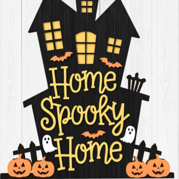 Intra απο ξύλο plywood 3mm-4mm πάχος – Καλώς ορίσατε Halloween Bundle Cut Laser Δίασταση  20x20 cm INTRAFABR-106047187 - Image 3