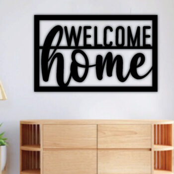 Intra απο ξύλο plywood 3mm-4mm πάχος – Καλώς ορίσατε Home Metal Wall Art, Αρχεία CNC Δίασταση  40x30 cm INTRAFABR-73083642 - Image 2