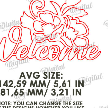 Intra απο ξύλο plywood 3mm-4mm πάχος – Πακέτο κοπής με λέιζερ καλωσορίσματος Home Signs Δίασταση  40x30 cm INTRAFABR-119261719 - Image 2