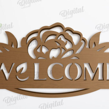 Intra απο ξύλο plywood 3mm-4mm πάχος – Πακέτο κοπής με λέιζερ καλωσορίσματος Home Signs Δίασταση  40x30 cm INTRAFABR-119261719 - Image 7