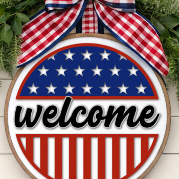 Intra απο ξύλο plywood 3mm-4mm πάχος – Καλώς ορίσατε Door Round Δίασταση  20x20 cm INTRAFABR-123526171 - Image 3