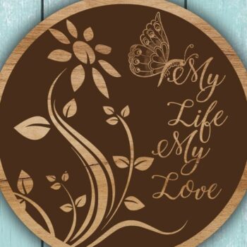 Intra απο ξύλο plywood 3mm-4mm πάχος – Welcome My Sign Bundle Design Δίασταση  40x30 cm INTRAFABR-32131856 - Image 7