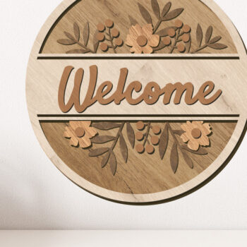 Intra απο ξύλο plywood 3mm-4mm πάχος – Καλωσόρισμα Διακοσμημένο Διακοσμητικό Πάνελ Δίασταση  40x30 cm INTRAFABR-91089893 - Image 1