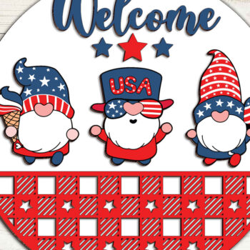 Intra απο ξύλο plywood 3mm-4mm πάχος – Καλωσόρισμα Πατριωτικό Σημάδι Δίασταση  20x20 cm INTRAFABR-97106591 - Image 3