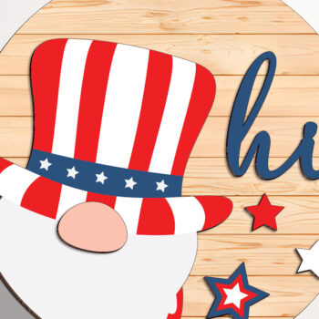 Intra απο ξύλο plywood 3mm-4mm πάχος – Καλωσόρισμα Πατριωτικό Σημάδι Δίασταση  20x20 cm INTRAFABR-97106873 - Image 3