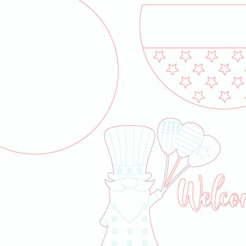 Intra απο ξύλο plywood 3mm-4mm πάχος – Καλωσόρισμα Πατριωτικό Σημάδι Δίασταση  20x20 cm INTRAFABR-97105579 - Image 4