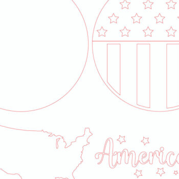 Intra απο ξύλο plywood 3mm-4mm πάχος – Καλωσόρισμα Πατριωτικό Σημάδι Δίασταση  20x20 cm INTRAFABR-97105876 - Image 4