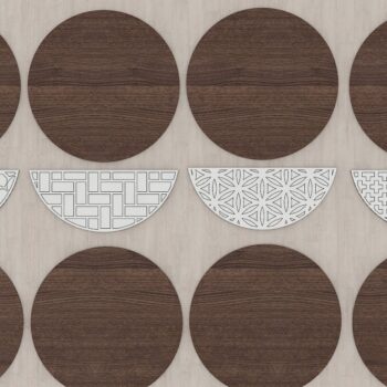 Intra απο ξύλο plywood 3mm-4mm πάχος – Αρχεία μοτίβων καλωσορίσματος / Σημάδι κρεμάστρας πόρτας Δίασταση  20x20 cm INTRAFABR-41627787 - Image 2