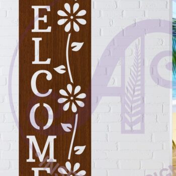 Intra απο ξύλο plywood 3mm-4mm πάχος – Καλωσόρισμα Rectangle Wall Sign, Αρχείο. Δίασταση  40x30 cm INTRAFABR-119920530 - Image 1