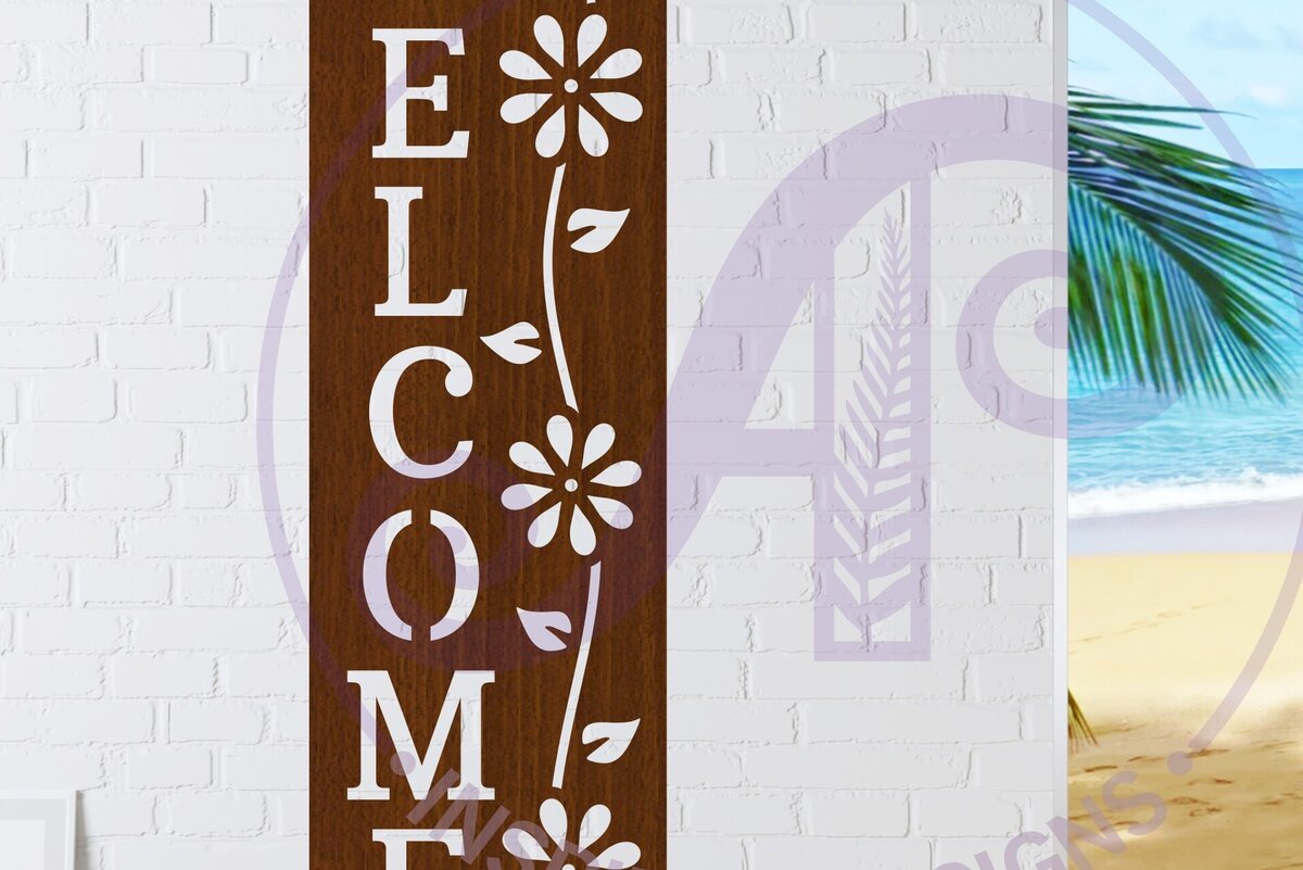 Intra απο ξύλο plywood 3mm-4mm πάχος – Καλωσόρισμα Rectangle Wall Sign, Αρχείο. Δίασταση  40x30 cm INTRAFABR-119920530