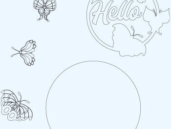 Intra απο ξύλο plywood 3mm-4mm πάχος – Καλωσόρισμα Στρογγυλή πινακίδα Κρεμάστρα πόρτας Κοπή λέιζερ Δίασταση  20x20 cm INTRAFABR-61265066 - Image 3