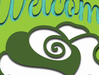 Intra απο ξύλο plywood 3mm-4mm πάχος – Καλωσόρισμα Στρογγυλή πινακίδα Κρεμάστρα πόρτας Κοπή λέιζερ Δίασταση  20x20 cm INTRAFABR-60810103 - Image 2