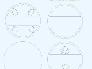 Intra απο ξύλο plywood 3mm-4mm πάχος – Καλωσόρισμα Στρογγυλή πινακίδα Κρεμάστρα πόρτας Κοπή λέιζερ Δίασταση  20x20 cm INTRAFABR-60810172 - Image 2