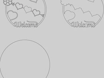 Intra απο ξύλο plywood 3mm-4mm πάχος – Κρεμάστρα πόρτας καλωσορίσματος με D Δίασταση  20x20 cm INTRAFABR-68627196 - Image 3