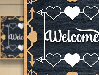 Intra απο ξύλο plywood 3mm-4mm πάχος – Κρεμάστρα πόρτας καλωσορίσματος με D Δίασταση  20x20 cm INTRAFABR-68627190 - Image 1