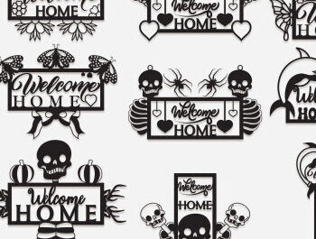 Intra απο ξύλο plywood 3mm-4mm πάχος – Δέσμη κοπής με λέιζερ κρεμάστρα πόρτας καλωσορίσματος Δίασταση  20x20 cm INTRAFABR-99135142 - Image 13