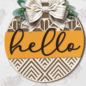 Intra απο ξύλο plywood 3mm-4mm πάχος – Υποδοχή λέιζερ κοπής | 3D Boho Design Δίασταση  40x30 cm INTRAFABR-123746723 - Image 1