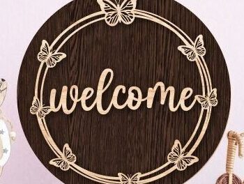 Intra απο ξύλο plywood 3mm-4mm πάχος –  κοπής με λέιζερ καλωσορίσματος Δίασταση  20x20 cm INTRAFABR-31873978 - Image 1