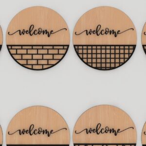 Intra απο ξύλο plywood 3mm-4mm πάχος – Μοτίβα επιγραφών καλωσορίσματος Κρεμάστρες τοίχου Δίασταση 40x30 cm INTRAFABR-41598551