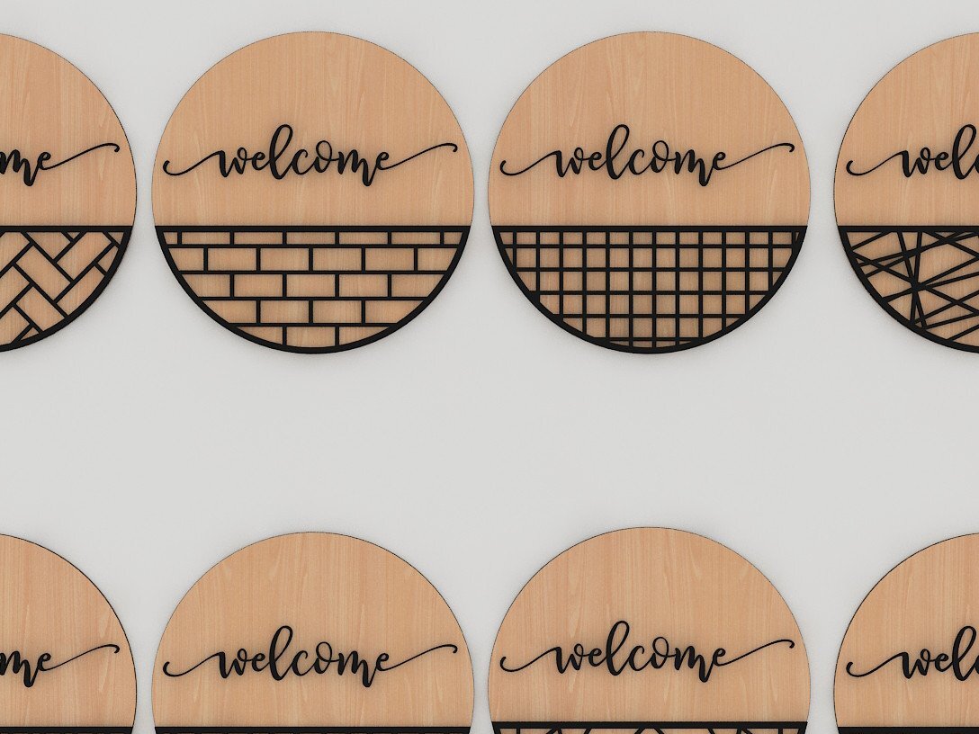 Intra απο ξύλο plywood 3mm-4mm πάχος – Μοτίβα επιγραφών καλωσορίσματος Κρεμάστρες τοίχου Δίασταση  40x30 cm INTRAFABR-41598551