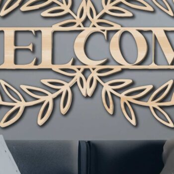 Intra απο ξύλο plywood 3mm-4mm πάχος – Σήμα καλωσορίσματος, Σήμα καλωσορίσματος Δίασταση  20x20 cm INTRAFABR-72323861 - Image 1