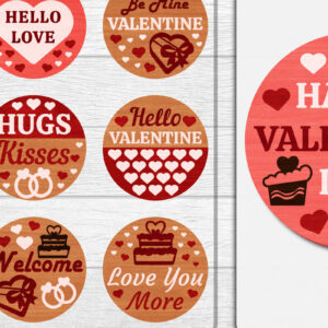 Intra απο ξύλο plywood 3mm-4mm πάχος – Καλώς ήρθατε Sign Valentine Door Lasercut Δίασταση  40x30 cm INTRAFABR-114811575