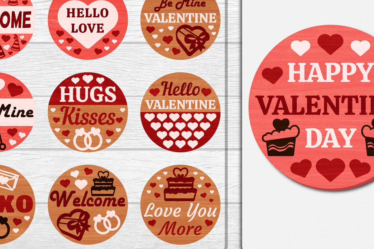 Intra απο ξύλο plywood 3mm-4mm πάχος – Καλώς ήρθατε Sign Valentine Door Lasercut Δίασταση  40x30 cm INTRAFABR-114811575