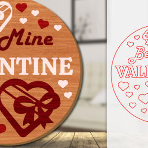 Intra απο ξύλο plywood 3mm-4mm πάχος – Καλώς ήρθατε Sign Valentine Door Lasercut Δίασταση  40x30 cm INTRAFABR-114811223