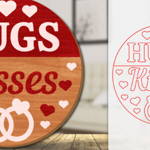 Intra απο ξύλο plywood 3mm-4mm πάχος – Καλώς ήρθατε Sign Valentine Door Lasercut Δίασταση  40x30 cm INTRAFABR-114811291