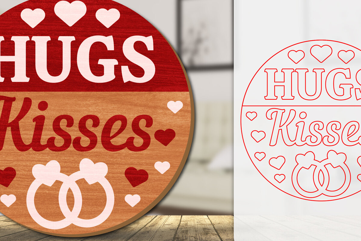 Intra απο ξύλο plywood 3mm-4mm πάχος – Καλώς ήρθατε Sign Valentine Door Lasercut Δίασταση  40x30 cm INTRAFABR-114811291