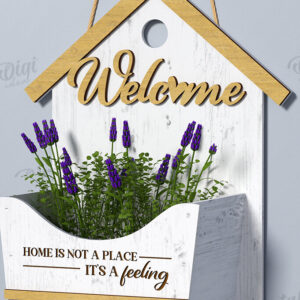 Intra απο ξύλο plywood 3mm-4mm πάχος – Πινακίδα καλωσορίσματος με Lasercut Δίασταση  20x20 cm INTRAFABR-122884450