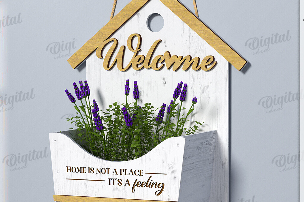 Intra απο ξύλο plywood 3mm-4mm πάχος – Πινακίδα καλωσορίσματος με Lasercut Δίασταση  20x20 cm INTRAFABR-122884450