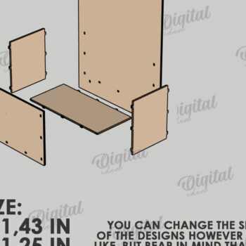 Intra απο ξύλο plywood 3mm-4mm πάχος – Πινακίδα καλωσορίσματος με Lasercut Δίασταση  20x20 cm INTRAFABR-122883981 - Image 2