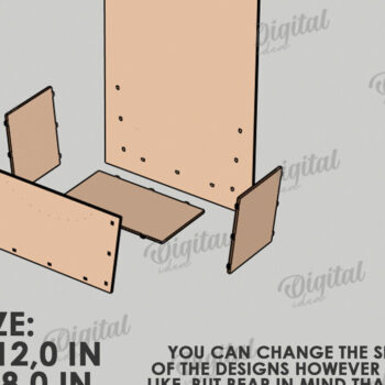 Intra απο ξύλο plywood 3mm-4mm πάχος – Πινακίδα καλωσορίσματος με Lasercut Δίασταση  20x20 cm INTRAFABR-122884074 - Image 2