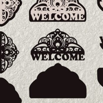 Intra απο ξύλο plywood 3mm-4mm πάχος – Σημάδια καλωσορίσματος. Σχέδια για Δίασταση  20x20 cm INTRAFABR-34577711 - Image 3