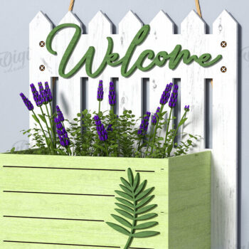 Intra απο ξύλο plywood 3mm-4mm πάχος – Πινακίδες καλωσορίσματος με Πακέτο λουλουδιών Δίασταση  20x20 cm INTRAFABR-123088975 - Image 5