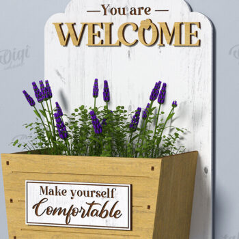 Intra απο ξύλο plywood 3mm-4mm πάχος – Πινακίδες καλωσορίσματος με Πακέτο λουλουδιών Δίασταση  20x20 cm INTRAFABR-123088975 - Image 7