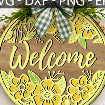 Intra απο ξύλο plywood 3mm-4mm πάχος – Welcome Spring Door, Ξύλινη στρογγυλή πινακίδα Δίασταση  20x20 cm INTRAFABR-117546952 - Image 3