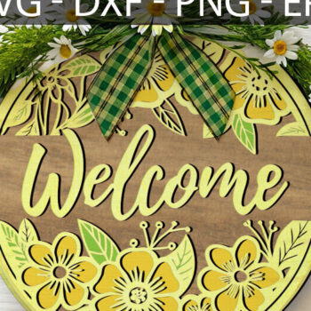 Intra απο ξύλο plywood 3mm-4mm πάχος – Welcome Spring Door, Ξύλινη στρογγυλή πινακίδα Δίασταση  20x20 cm INTRAFABR-117546952 - Image 4