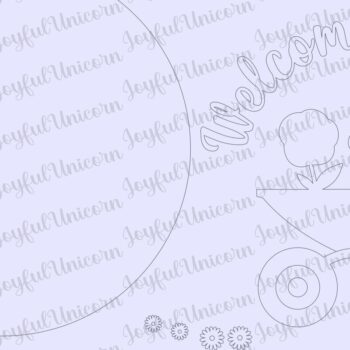 Intra απο ξύλο plywood 3mm-4mm πάχος – Αρχείο Welcome Spring Sign Δίασταση  40x30 cm INTRAFABR-58414245 - Image 2