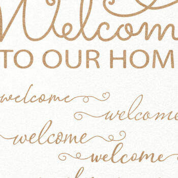 Intra απο ξύλο plywood 3mm-4mm πάχος – Καλώς ορίσατε Bundle, Καλώς ήρθατε στο σπίτι μας Δίασταση  20x20 cm INTRAFABR-25574985 - Image 1