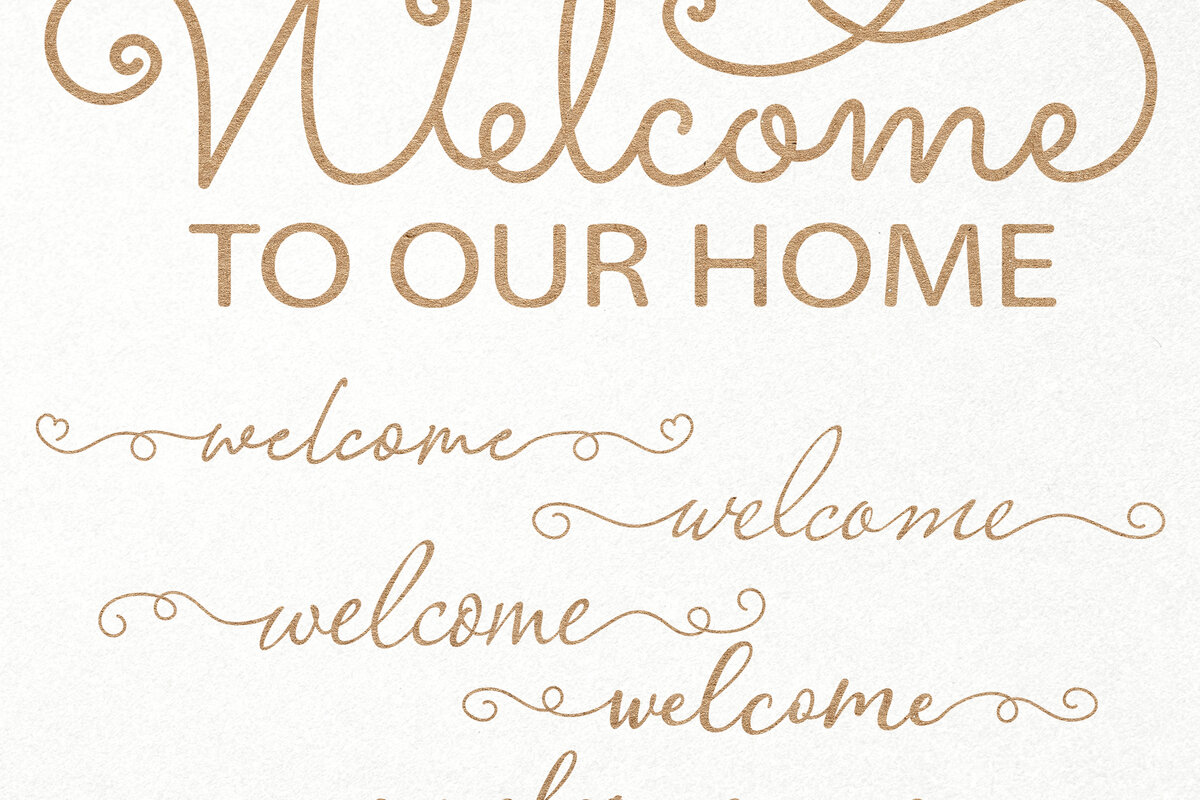 Intra απο ξύλο plywood 3mm-4mm πάχος – Καλώς ορίσατε Bundle, Καλώς ήρθατε στο σπίτι μας Δίασταση  20x20 cm INTRAFABR-25574985