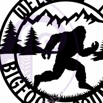 Intra απο ξύλο plywood 3mm-4mm πάχος – Καλώς ήρθατε στο Bigfoot Country Wall Art Sign Δίασταση  40x30 cm INTRAFABR-111446808 - Image 3