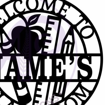 Intra απο ξύλο plywood 3mm-4mm πάχος – Καλώς ήλθατε στην επιγραφή Wall Art Name Classroom Δίασταση  40x30 cm INTRAFABR-115525665 - Image 4