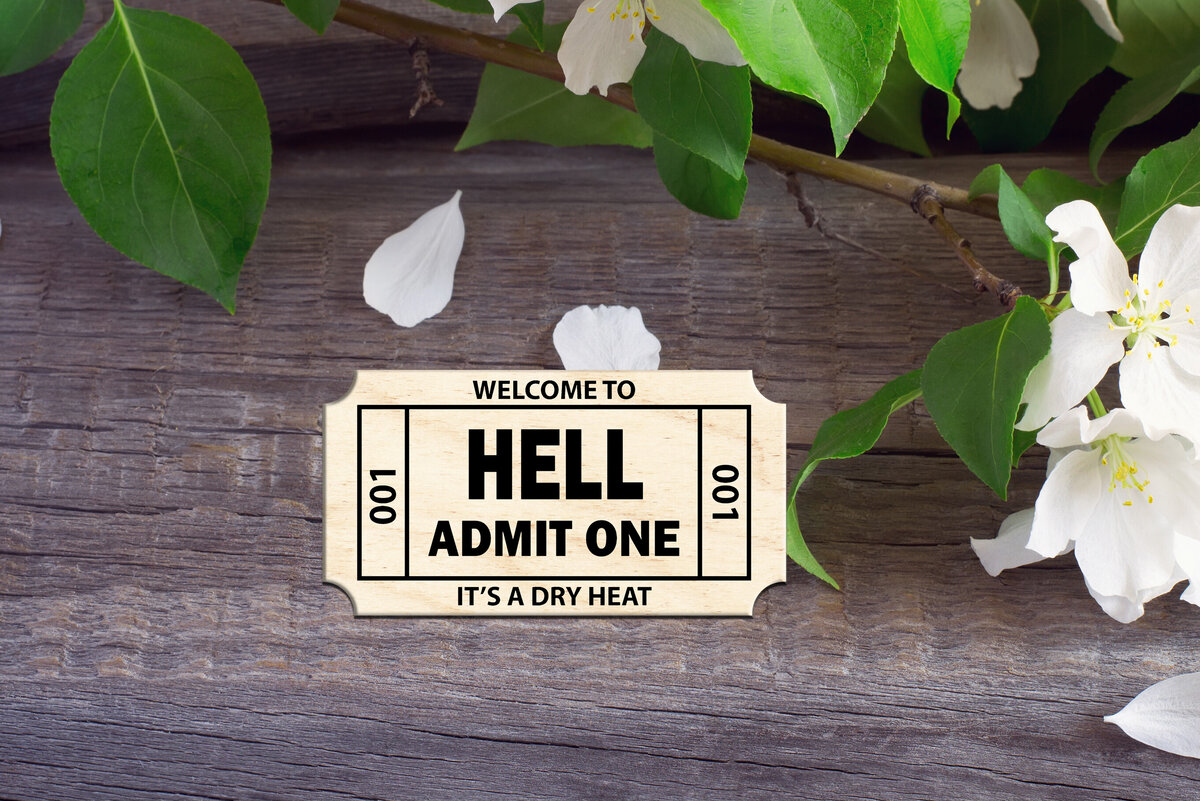 Intra απο ξύλο plywood 3mm-4mm πάχος – Καλώς ήρθατε στο Hell Ticket Δίασταση  20x20 cm INTRAFABR-114581088