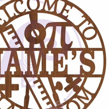 Intra απο ξύλο plywood 3mm-4mm πάχος – Καλώς ορίσατε στο Math Classroom Name Wall Art Δίασταση  40x30 cm INTRAFABR-115648108 - Image 4