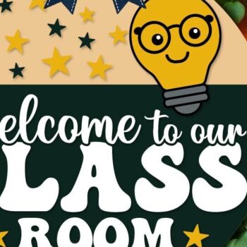 Intra απο ξύλο plywood 3mm-4mm πάχος – Καλώς ήρθατε στην τάξη μας, School PNG Δίασταση  20x20 cm INTRAFABR-120656604 - Image 3