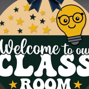 Intra απο ξύλο plywood 3mm-4mm πάχος – Καλώς ήρθατε στην τάξη μας, School PNG Δίασταση  20x20 cm INTRAFABR-120656604 - Image 4